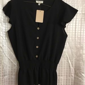 Women’s Black Blouse. Size medium